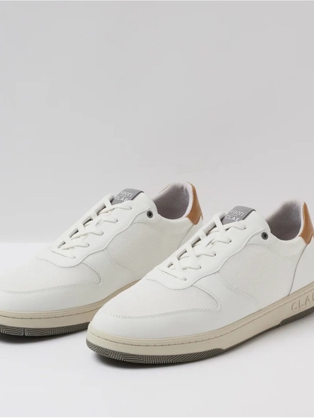 Vuori x CLAE Malone Lite Sneakers White 9W NWT